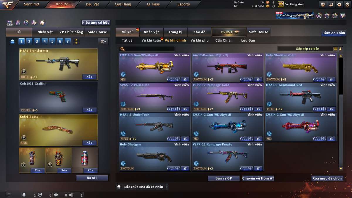 shop acc cf uy tin gia re